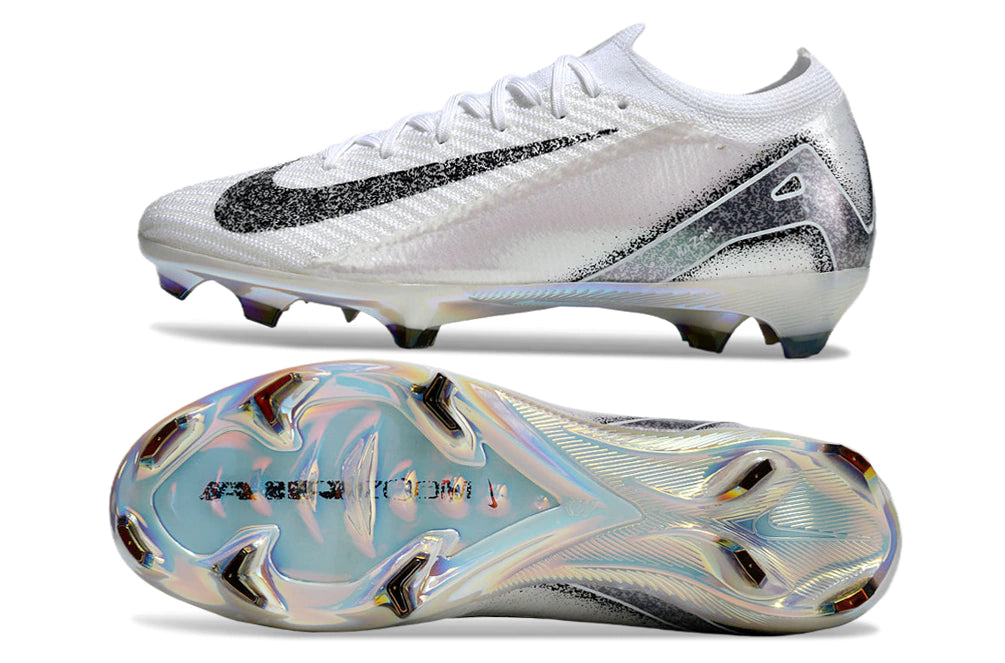 Chuteira Nike Air Zoom Mercurial Vapor 16 Elite FG - Branco/Preto