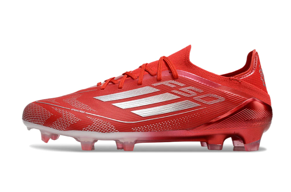 Chuteira Adidas F50 X Campo - Vermelho/Prata
