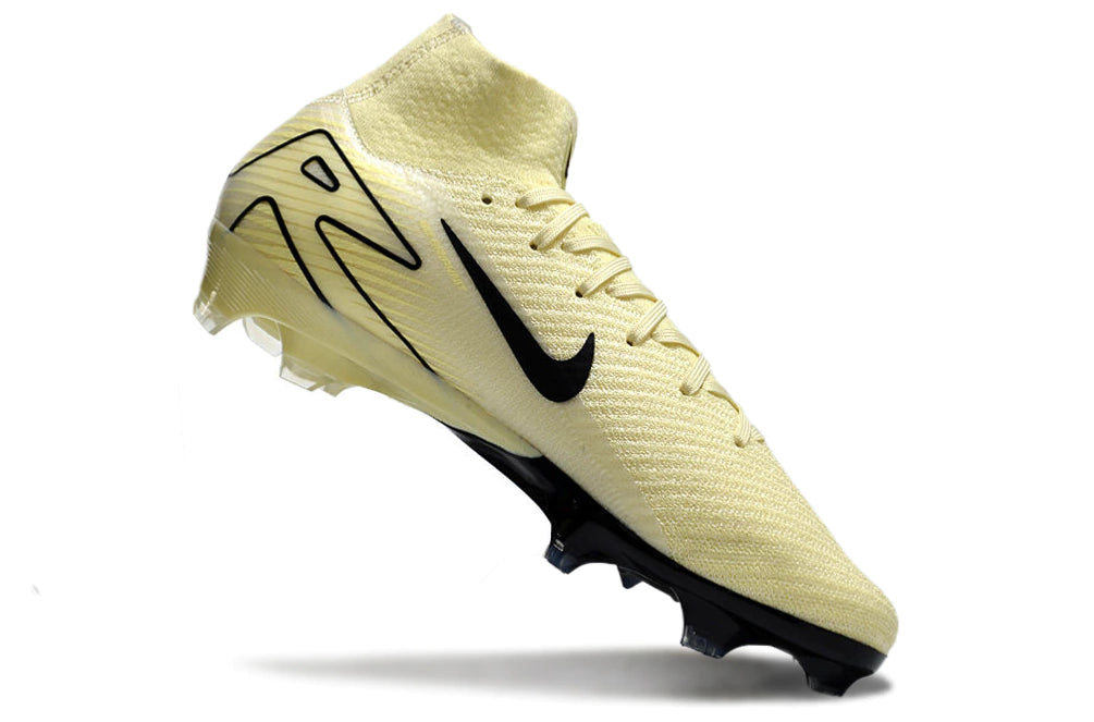 Chuteira Nike Air Zoom Mercurial Superfly 10 Elite Campo - Bege/Preto