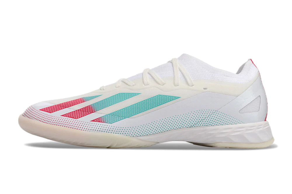 Chuteira Adidas X CrazyFast.1 Futsal - Branco/Azul