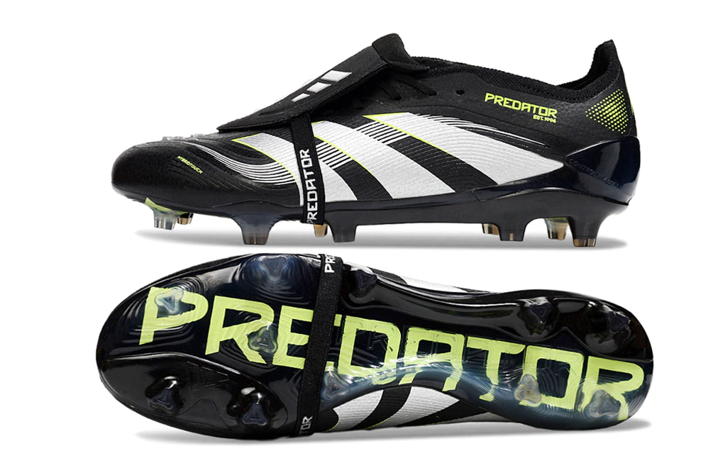 Chuteira Adidas Predator Elite Tongue 25 Campo - Preto/Branco