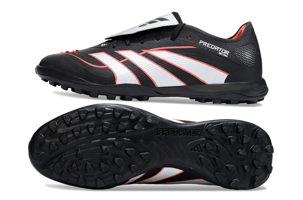 Chuteira Adidas Predator Tongue Elite 25 Society - Preto/Laranja