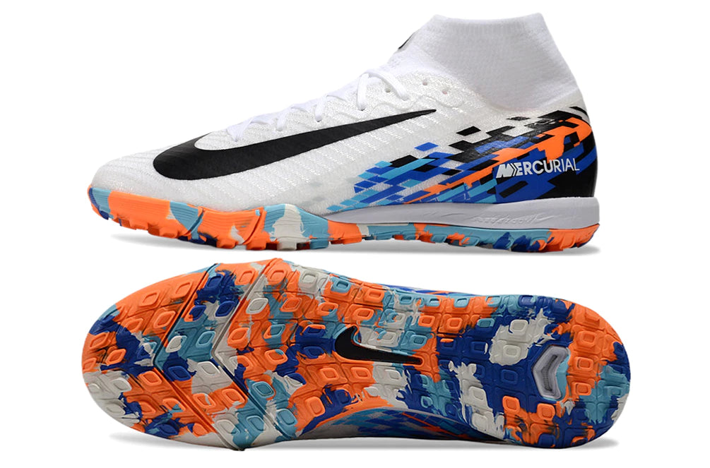 Chuteira Nike Mercurial Superfly 10 Elite Society - Branco/Preto/Vermelho