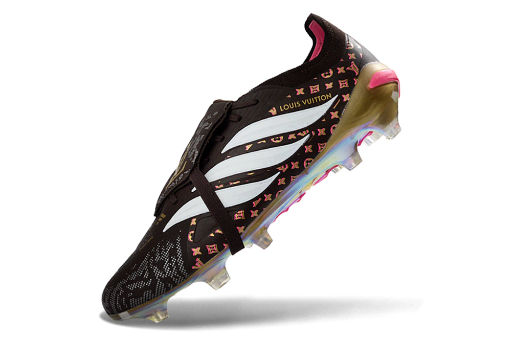 Chuteira Adidas Predator Tongue 26 Elite FG - Marrom