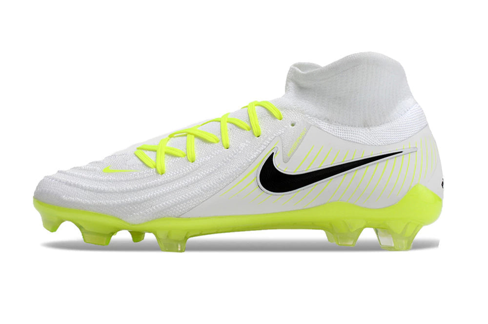 Chuteira Nike Campo Phantom Luna 2 Elite Campo FG - Branco/Verde