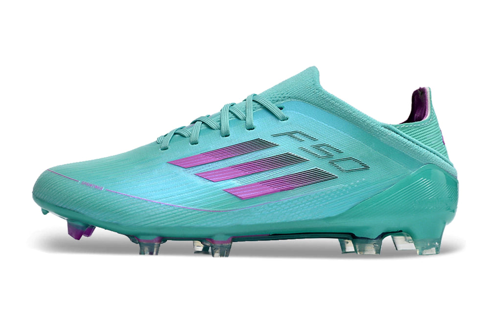 Chuteira Adidas F50 X Campo - Azul/Rosa
