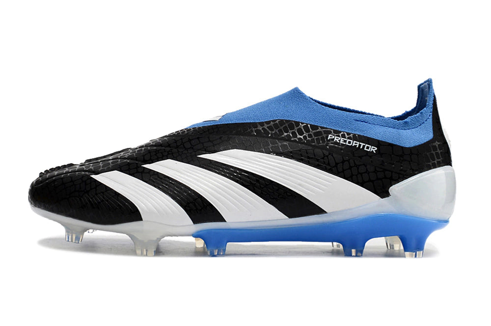 Chuteira Adidas Predstrike Elite Laceless Campo - Preto/Azul