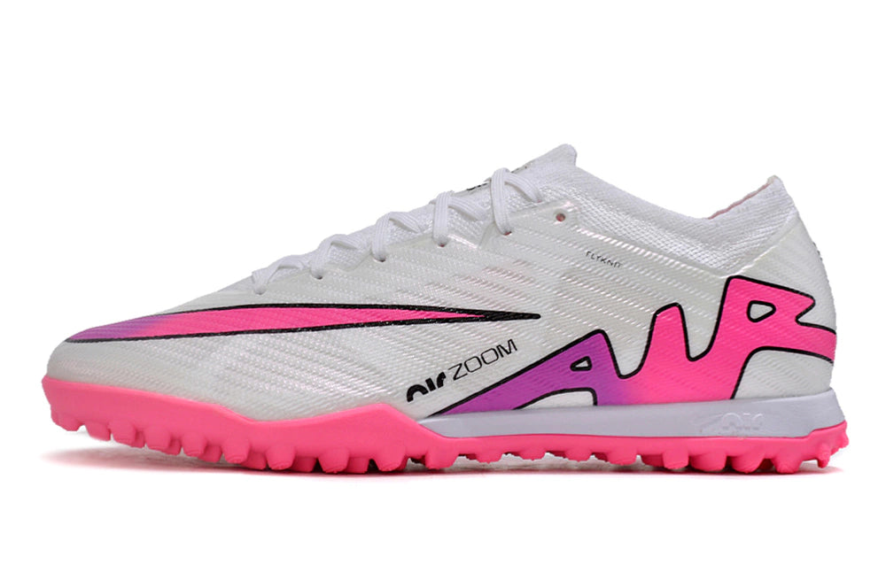 Chuteira Nike Mercurial Vapor 15 Elite Society - Branco/Rosa