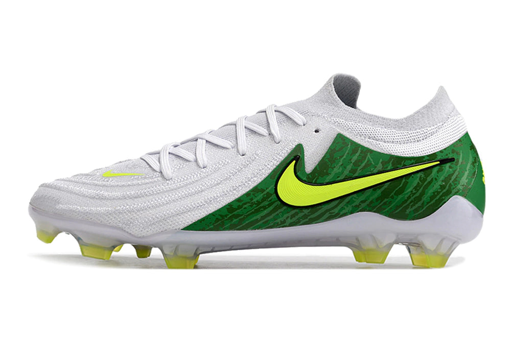 Chuteira Nike Campo Phantom GX2 Elite Campo FG - Branco/Verde