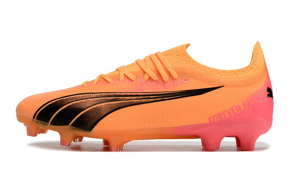 Chuteira Puma Ultra Ultimate Campo FG - Laranja/Preto