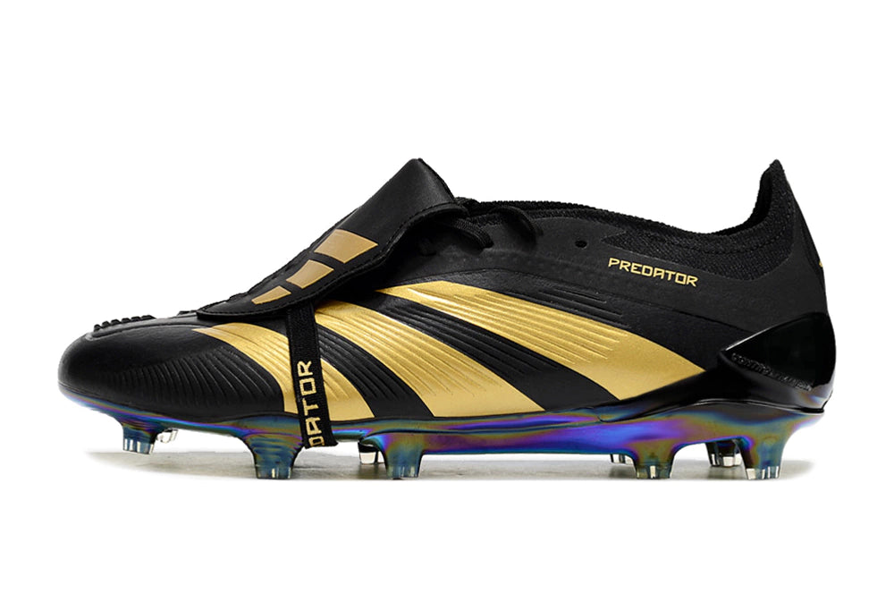 Chuteira Adidas Predstrike Elite Campo - Preto/Dourado