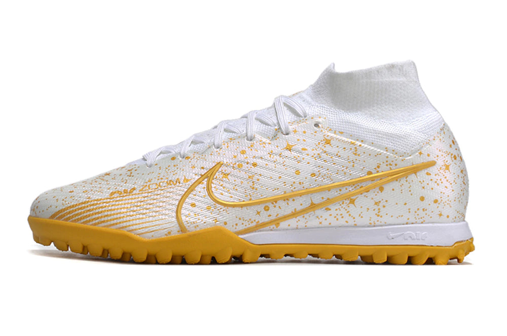 Chuteira Nike Mercurial Superfly 9 Elite Society - Branco/Dourado