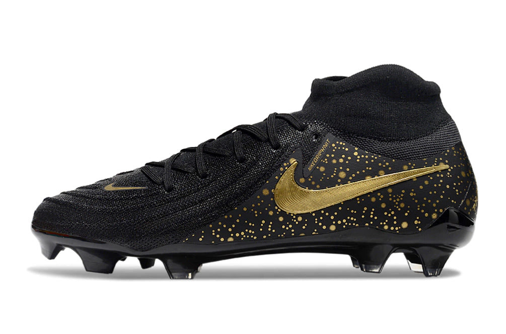 Chuteira Nike Phantom Luna 2 Elite Campo FG - Preto/Dourado