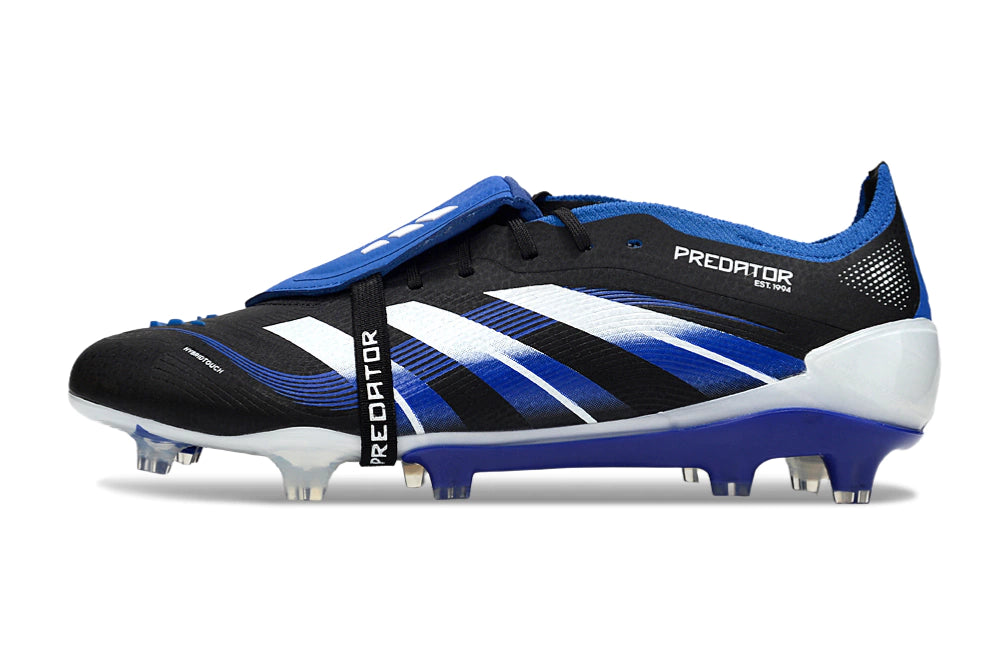 Chuteira Adidas Predator Elite Tongue 25 Campo - Preto/Azul