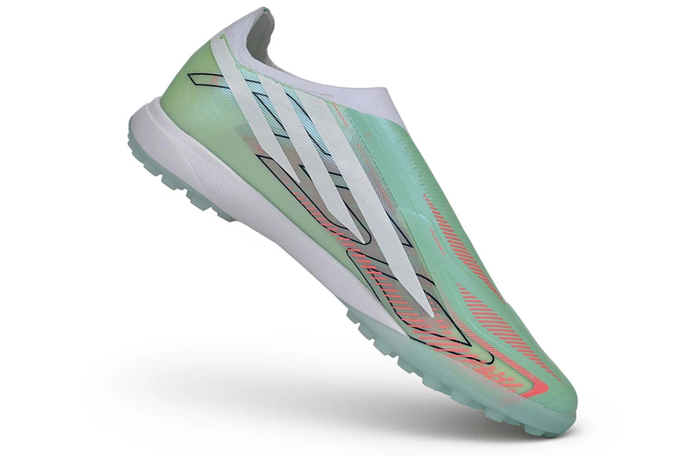 Chuteira Adidas F50 Hyperfast Laceless TF - Verde