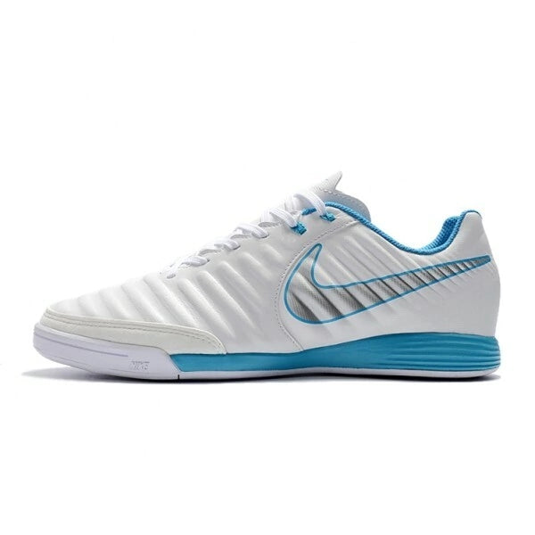 Chuteira Nike Tiempo Legend 7 Academy Futsal - Branco/Azul