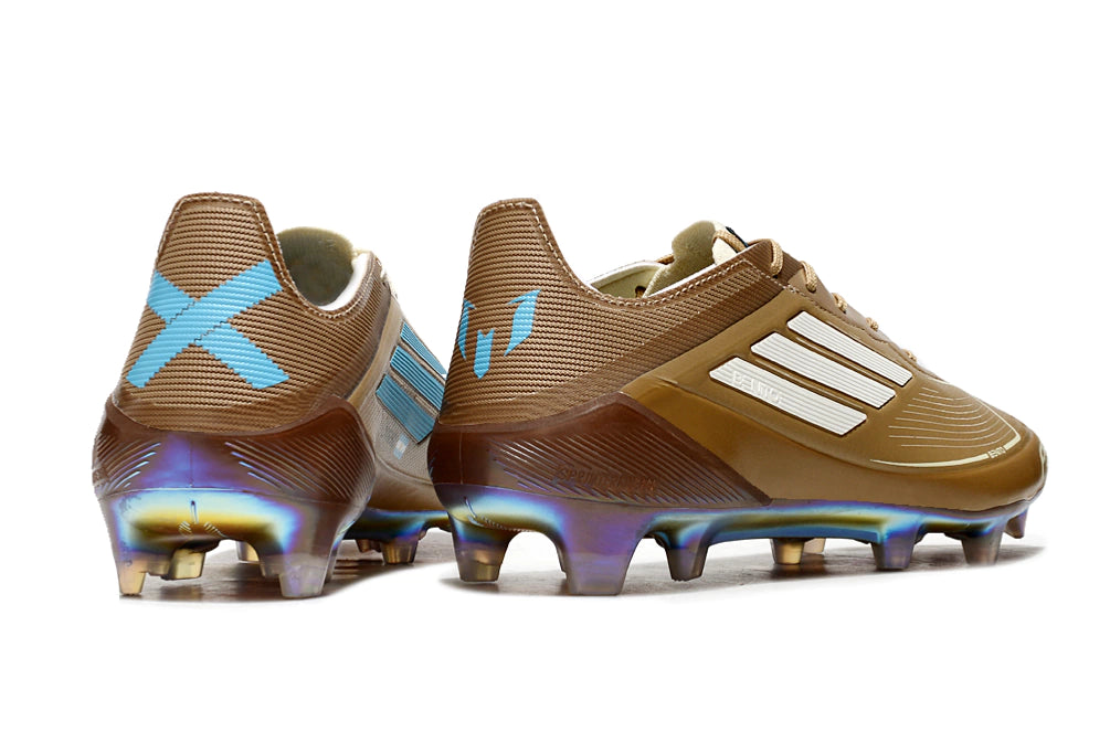 Chuteira Adidas F50 X Campo - Marrom/Branco