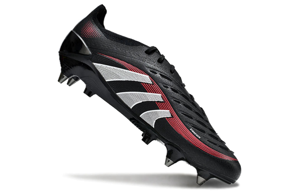 Chuteira Adidas Predator Elite SG - Preto/Branco/Vermelho