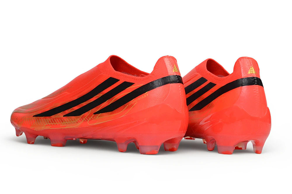 Chuteira Adidas F50 Hyperfast Laceless FG - Vermelho