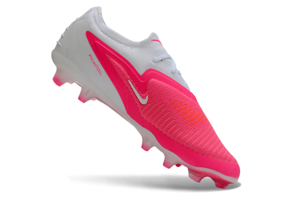 Chuteira Campo NIKE Phantom 6 Elite FG - Branco/Rosa