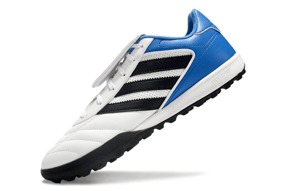 Chuteira Adidas Copa Gloro 2 Society - Branco/Preto/Azul