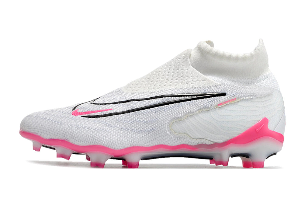 Chuteira Nike Campo Phantom GX Elite FG - Branco/Rosa