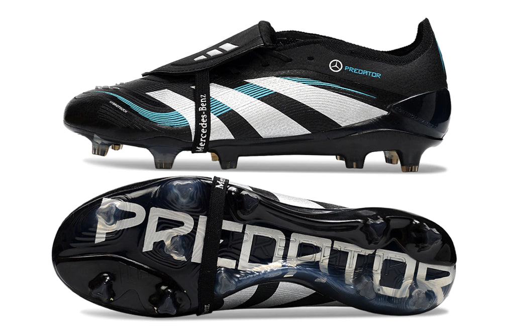 Chuteira Adidas Predator Elite Tongue 25 Campo FG - PRETO/Branco