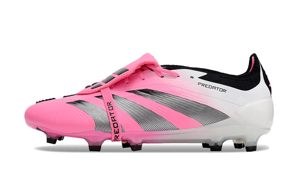 Chuteira Adidas Predstrike Elite Campo - Branco/Rosa
