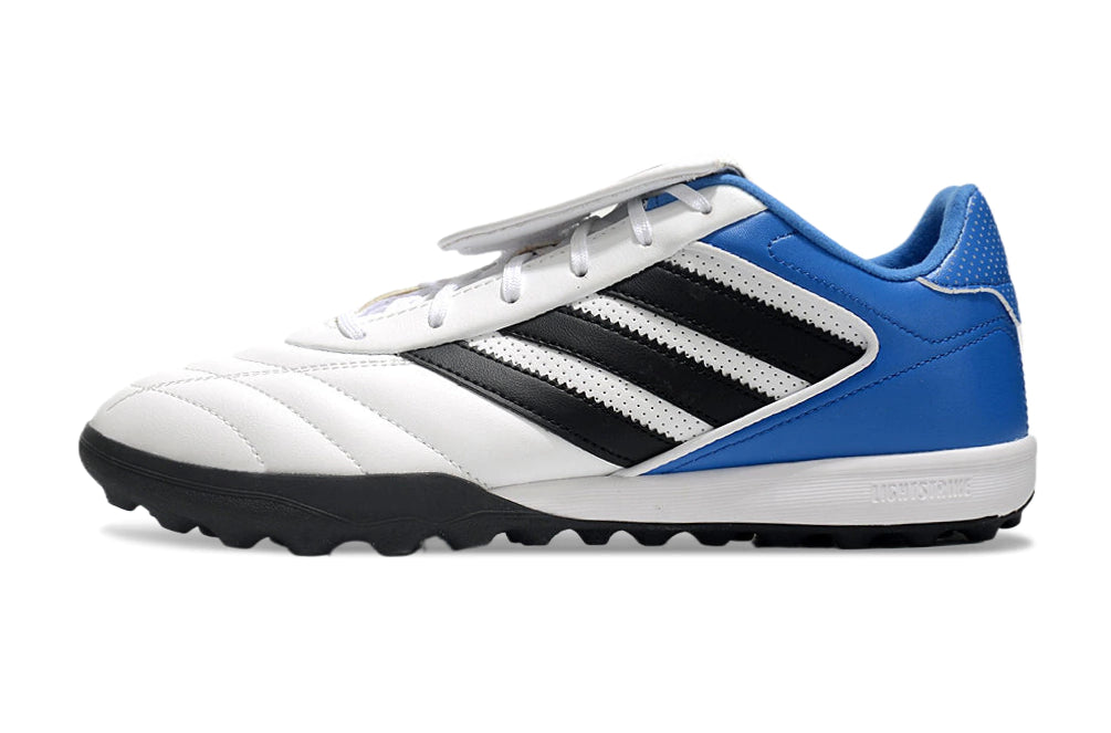 Chuteira Adidas Copa Gloro 2 Society - Branco/Preto/Azul