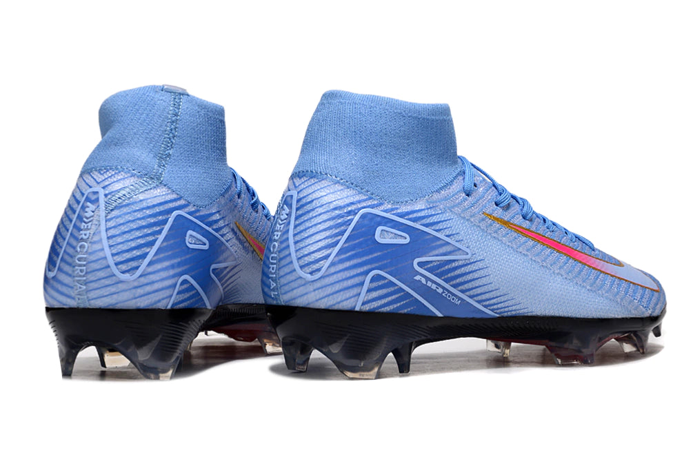Chuteira Nike Air Zoom Mercurial Superfly 10 Elite Campo - Azul/Preto