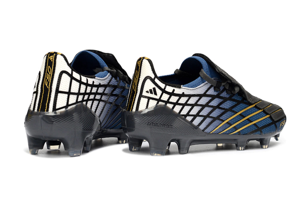 Chuteira Adidas F50 Spider FG - Preto/Azul