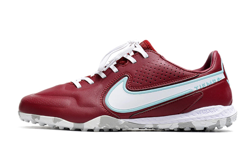 Chuteira Nike Tiempo 9 Pro Society - Vinho/Branco