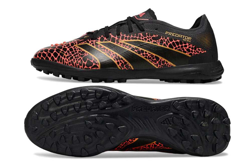 Chuteira Adidas Predator 25 Elite Society - Preto/Vermelho