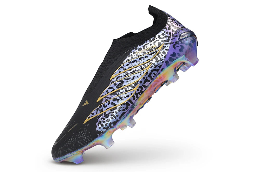 Chuteira Adidas Predator Laceless 26 Elite FG - Preto/Roxo