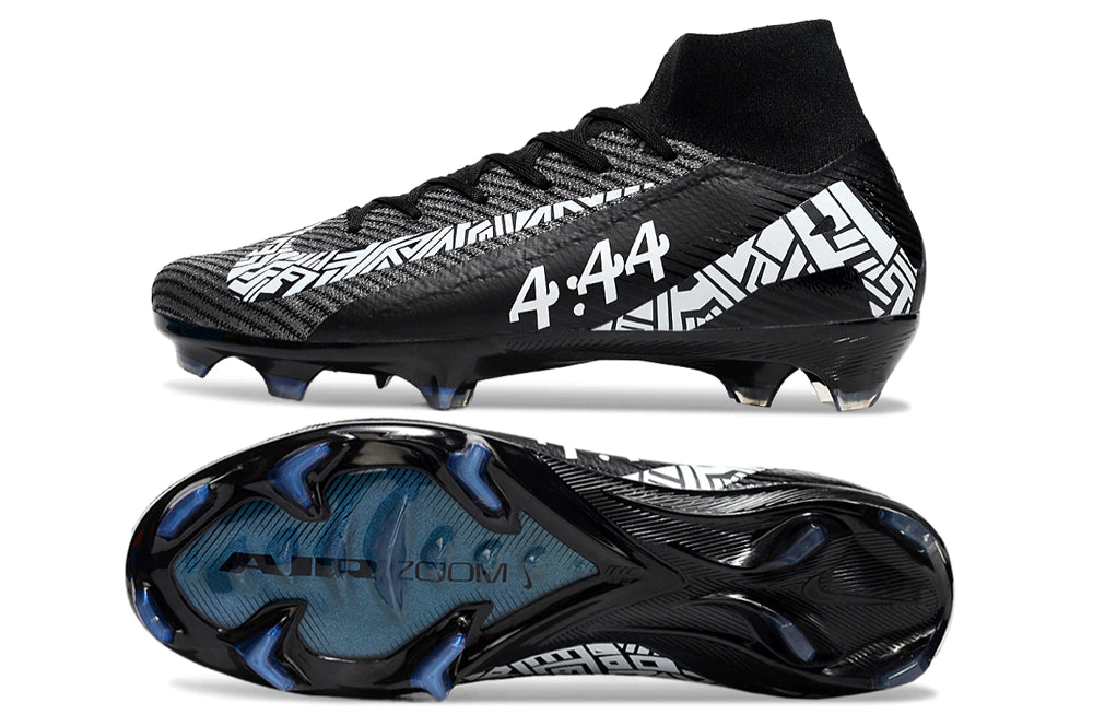 Chuteira Nike Air Zoom Mercurial Superfly 10 Elite Campo - Preto/Branco
