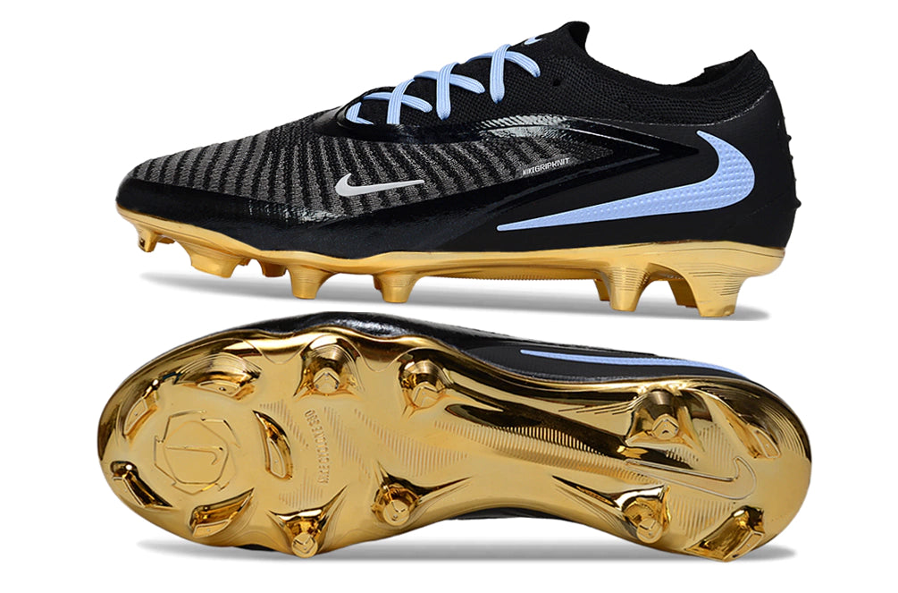 Chuteira Campo NIKE Phantom 6 Elite FG - Preto/Azul