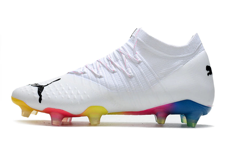 Chuteira Puma Future Z 1.3 Campo FG/AG - Branco/multicolores