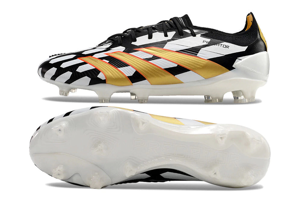 Chuteira Adidas Predator Elite Campo FG - Branco/Preto