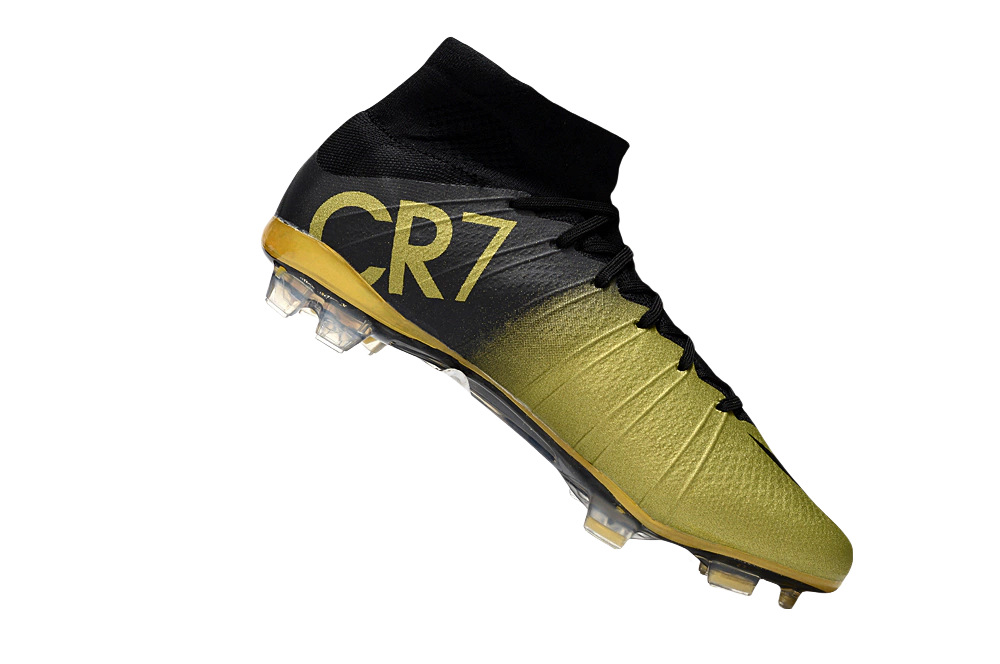 Chuteira Nike Mercurial Superfly 4 Elite Campo - Amarelo/Preto "Cr7"