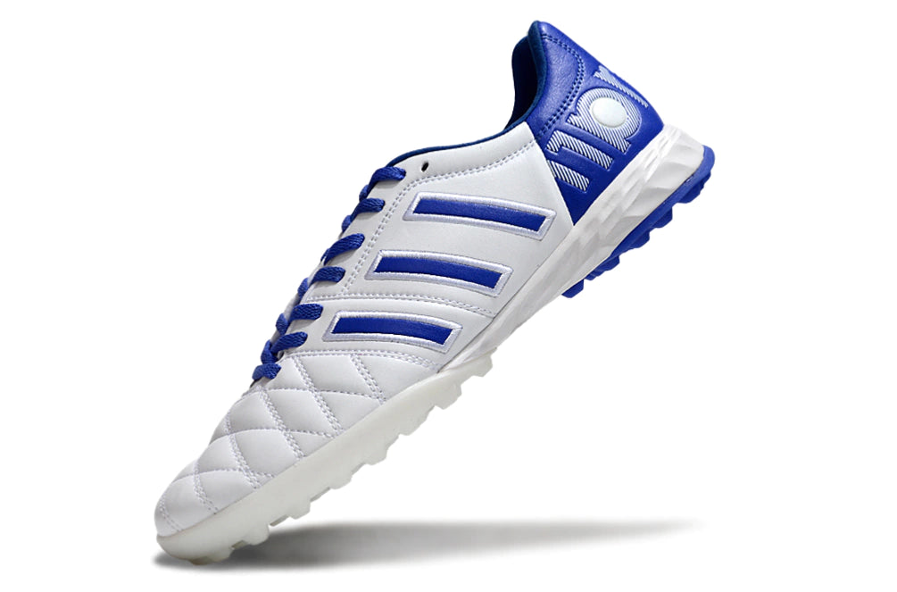 Chuteira Adidas Adipure 11 Pro Society TF - Branco/Azul
