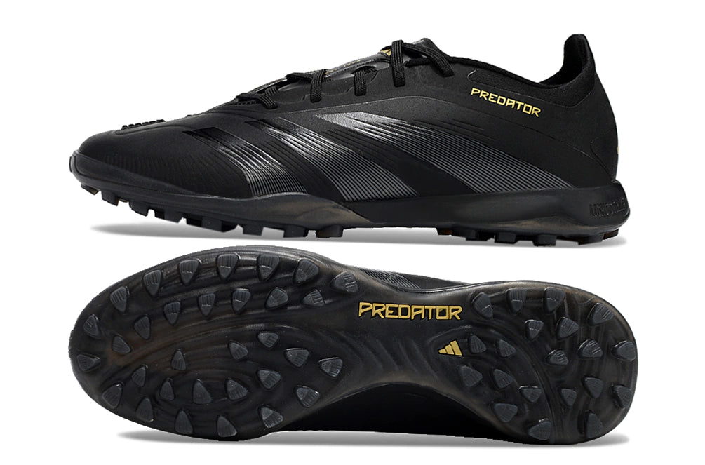 Chuteira Adidas Predator PredStrike Elite Society - Preto/Dourado