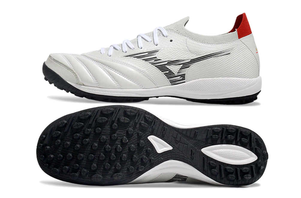 Chuteira Miuzno Morelia Neo Sala β Society - Branco/Preto/Vermelho