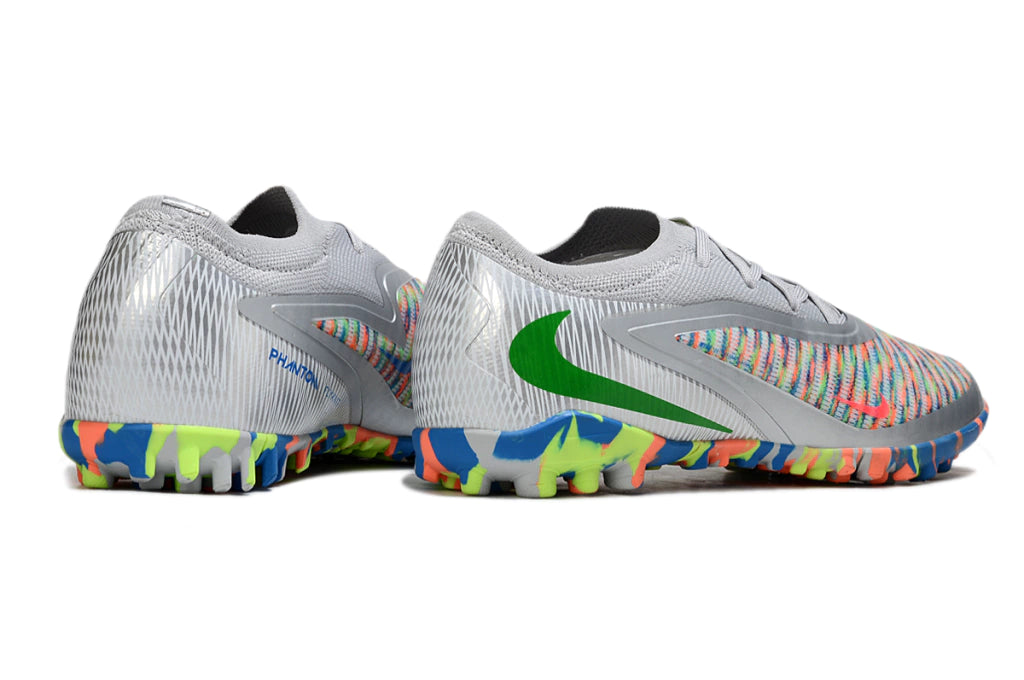 Chuteira Nike Phantom ReactX 6 Pro Society TF - Prata