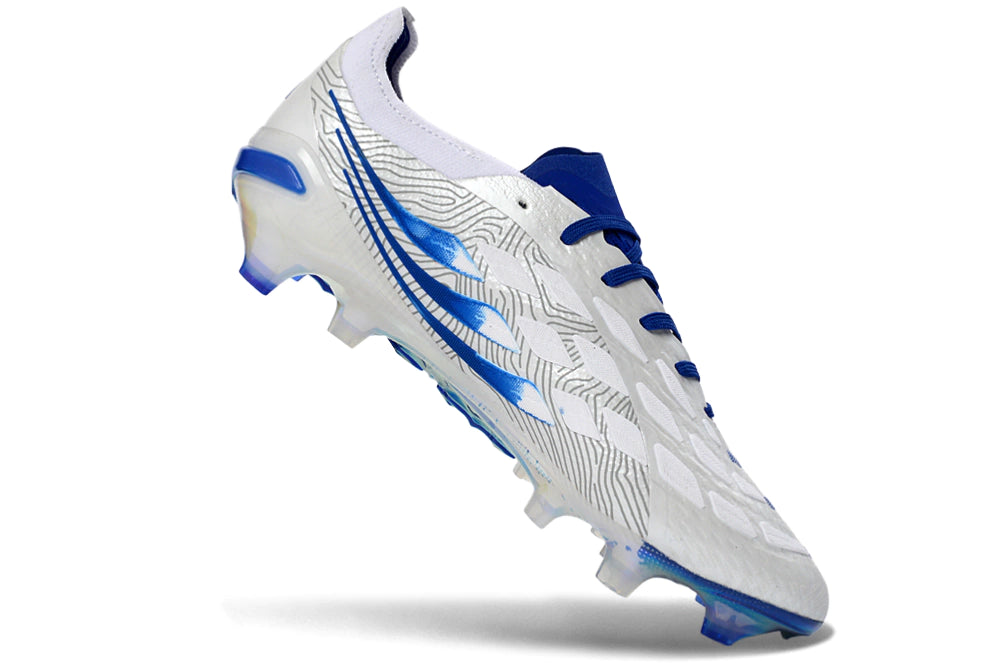 Chuteira Adidas Predator Elite 26 Campo FG - Branco/Azul