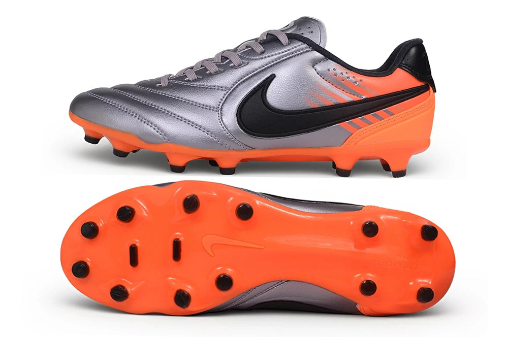 Chuteira Nike Tiempo Ligera Pro FG - Prata