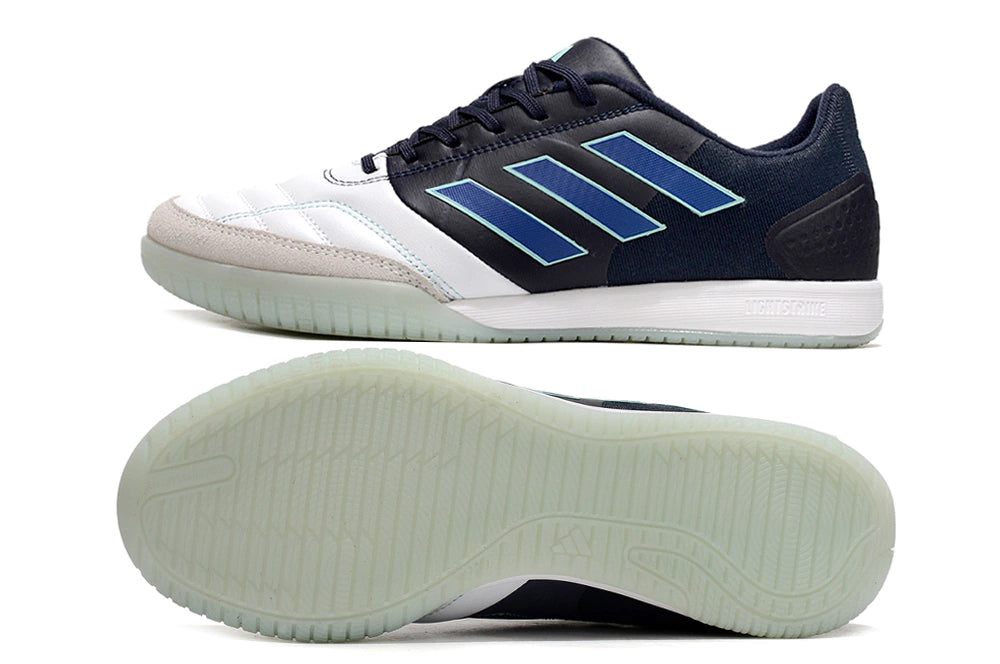 Chuteira Adidas Top Sala Futsal - Branco/Azul