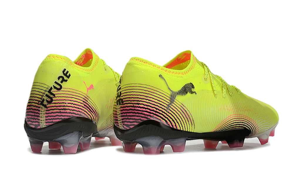 Chuteira Puma Future 8 Ultimate Low Campo FG - Verde/Preto/Branco
