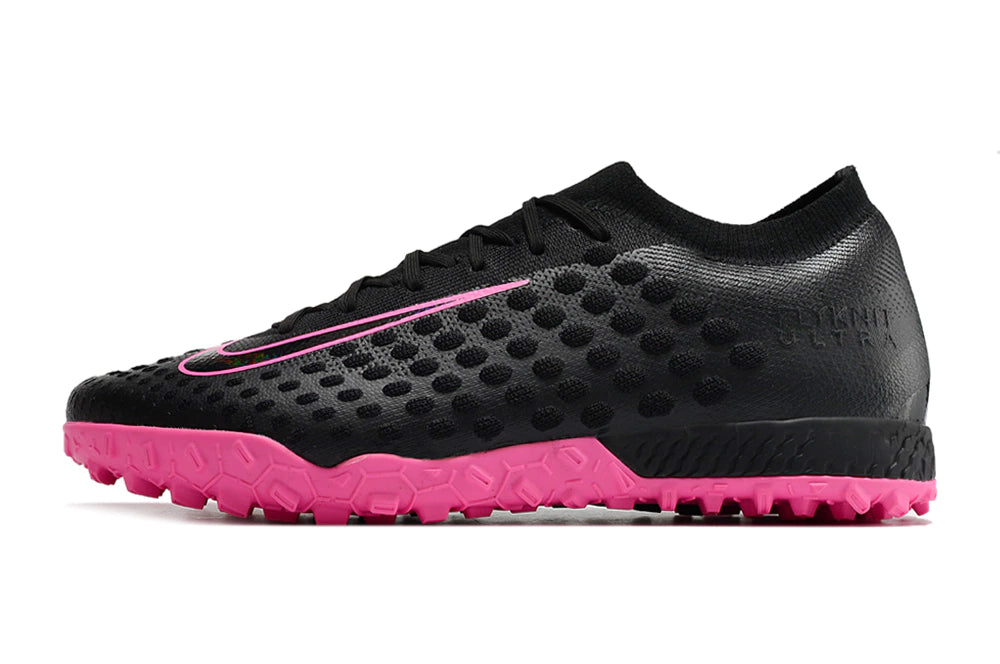 Chuteira Nike Phantom Ultra Venom Society TF - Preto/Rosa