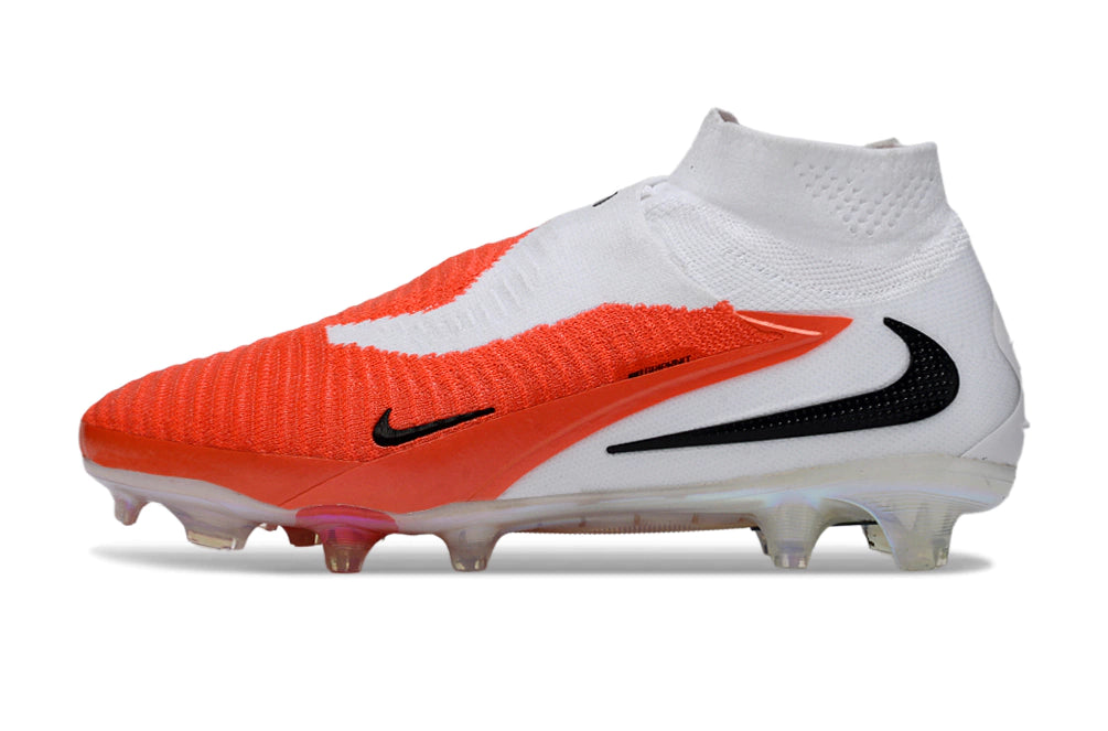 Chuteira Nike Phantom 6 Elite Botinha Campo - Laranja/Branco