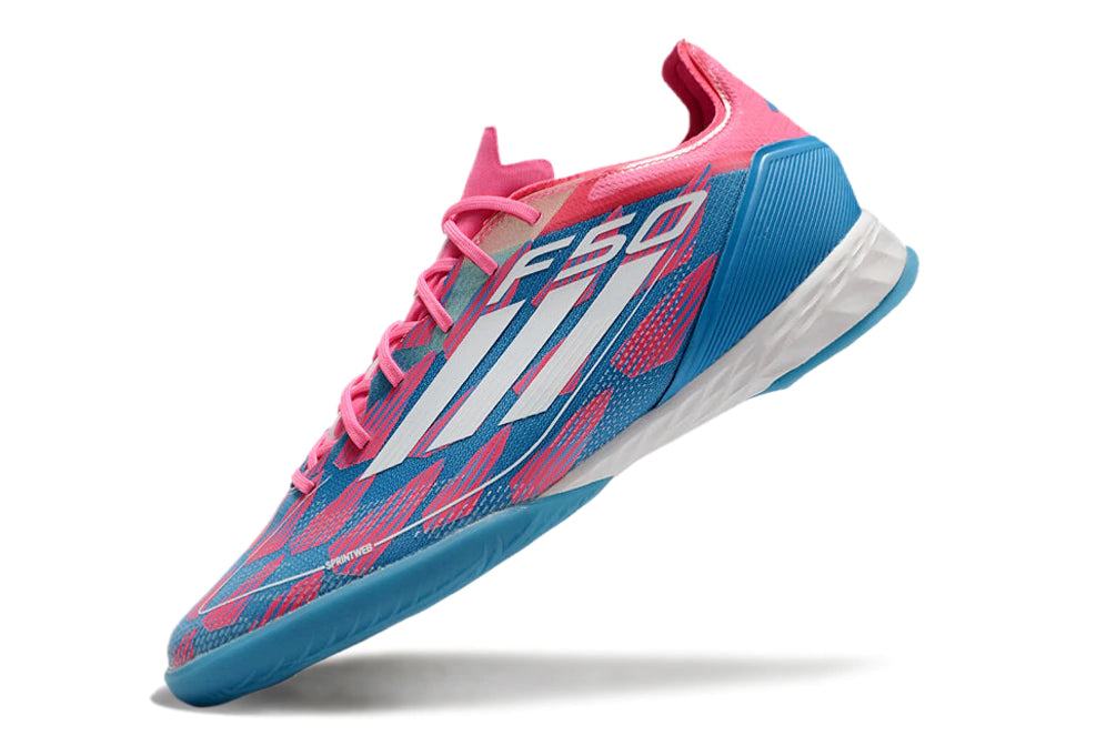 Chuteira Adidas X F50 Futsal - Azul/Rosa